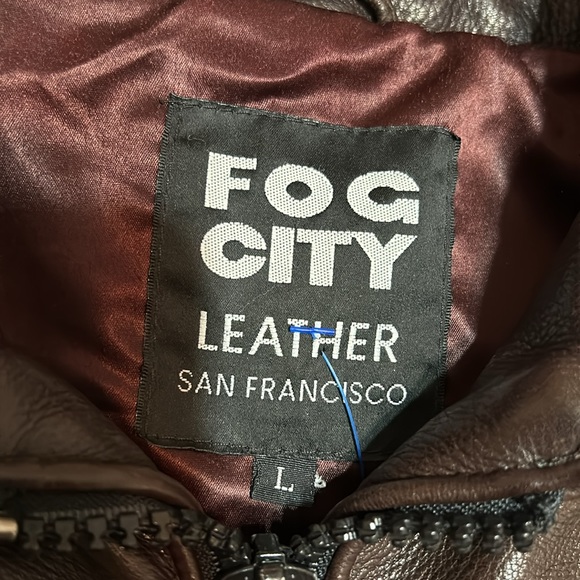 FOG CITY San Francisco Leather jacket - Picture 15 of 16